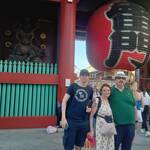 Italian family enjoyed east and west Tokyo