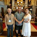 An American couple experienced a Buddhist memorial service at a temple