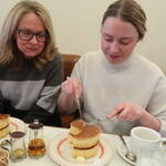 Mother and daughter from Texas enjoyed Japanese foods and views.