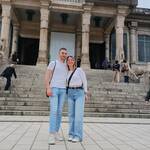 Young Italian couple enjoyed south east Tokyo.