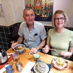 Australian couple enjoyed Asakusa before cruise