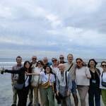 Italian tourists have a blast at Yuiga-hama Beach
