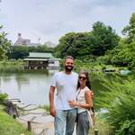 The frank Italian couple enjoyed east side of Tokyo.
