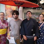 Brazilian family enjoyed Japanese culture and food