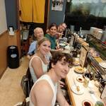 French Family Very Happy with Japanese Sushi