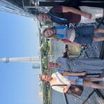 Family from UK enjoyed visiting local temples and Goshuin collection.