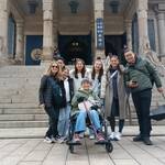 7 American family enjoyed east side of Tokyo.