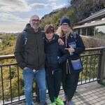 Kind Italian family enjoyed Kamakura area.